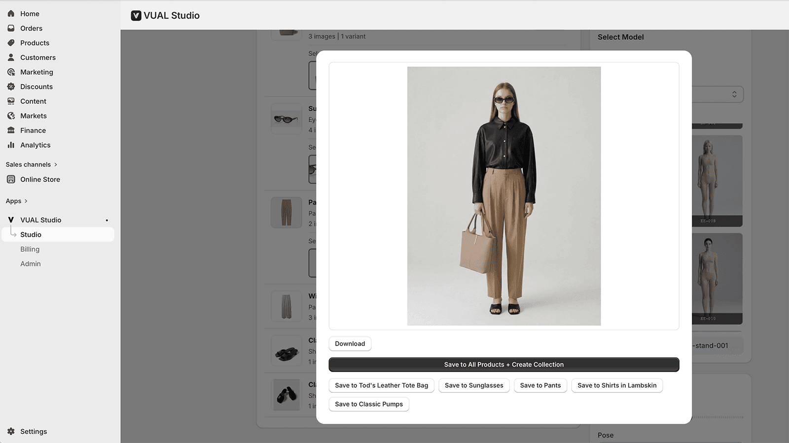 VUAL Studio - Generated Result